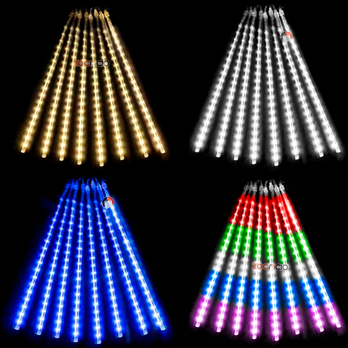 Luces Led Lluvia de Meteorito x 6 Metros; x12 Metros x18 Metros.